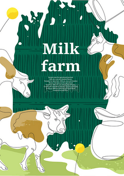 psd样本封面图片_Sample cover for agricultural brochure. Jug o