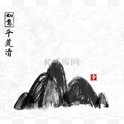 相亲背景图片_山手绘与墨水 