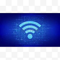 无线数据传输图片_Wi-Fi网络图标。低的多抽象Wi-Fi标