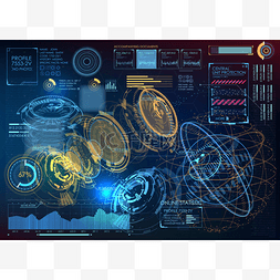 虚拟图形图片_平视显示器为业务应用程序的的 Ui