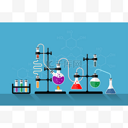 实验宣传图片_化学实验室和科学设备。化学实验