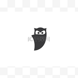 猫头鹰logo图片_猫头鹰 Logo 模板 