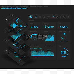 智能手机版面和信息图表套件