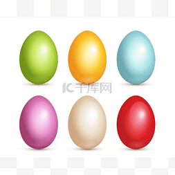 一套彩色复活节彩蛋