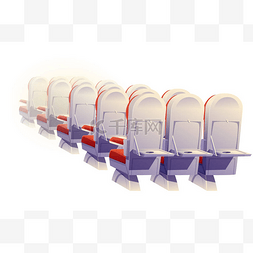 座位席位图片_飞机座位后视镜，经济舱座椅