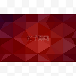 暗红色背景图片_暗红色的多边形设计模式，三角形