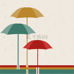 雨点背景图片_与伞，雨季背景雨点.