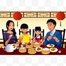 中国家庭吃点心