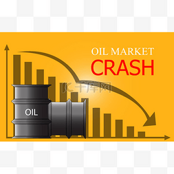 价格说明图片_原油价格下跌,用桶、文字和图表