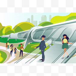 Hyperloop 站与人