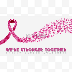 支持妇女乳腺癌癌症认识设计