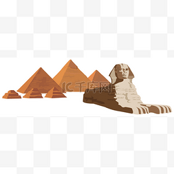 狮身人面像和金字塔