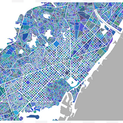 巴塞罗那城市图片_西班牙巴塞罗那的城市地图