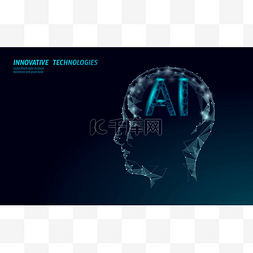 Ai人工智能机器人支持3D 。 虚拟助