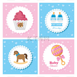 baby哭图片_set poster of baby with cute decoration