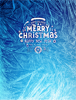 冬季的蓝色背景，给圣诞节设计
