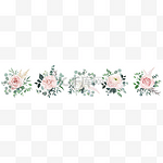 粉红玫瑰，兰花，茶花，白色水仙花设计花束.