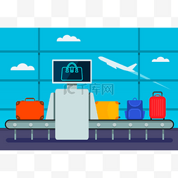 成本控制图片_传送带运输安全机场行李扫描仪, 