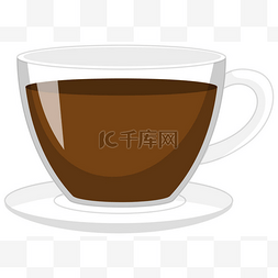 咖啡杯标识图片_白色背景图上的孤立杯咖啡标识