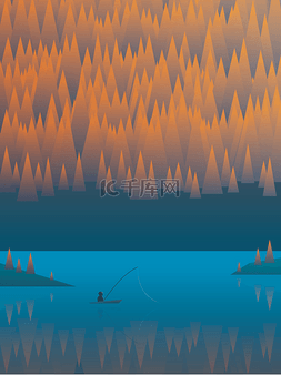 AUTUMN免扣图片_Autumn landscape vector background with folia