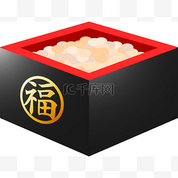 一个例子图片_日本节本的优雅大豆进入测量箱