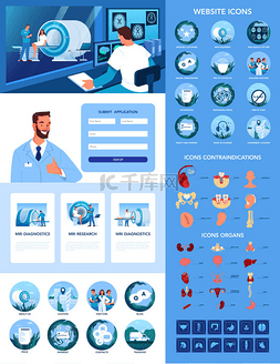 网站建设和图片_磁共振成像广告横幅或网站集.