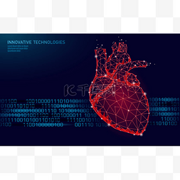 解剖图片_健康人心脏跳3D药物模型低聚合度