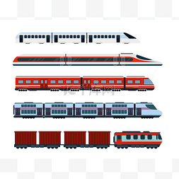 运输式火车图片_现代客运列车矢量图解集。地铁运