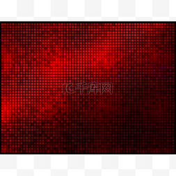 红色马赛克背景图片_多色抽象灯红色迪斯科背景。正方
