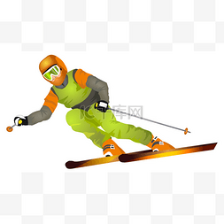 skier图片_Skier (vector illustration)
