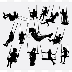 and和的标志图片_Swing people male and female silhouette