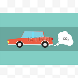 阴霾图片_汽车排放的二氧化碳 co2 污染