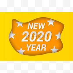 2020黄色图片_2020年新年庆祝理念