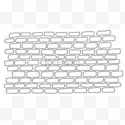 砖砌体壁的矢量隔离线模式