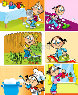 洗碗的衣服图片_国内就业的儿童