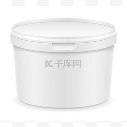 plastic图片_white plastic container for ice cream or dess