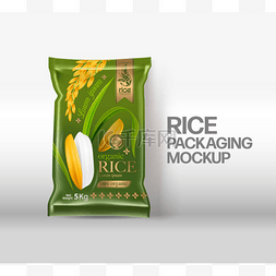 Rice Package Mockup Thailand food Products, v