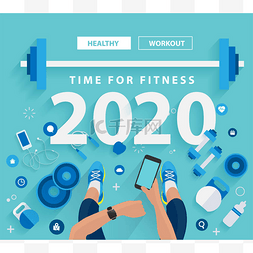 生活中的发现图片_2020年新年健身时间在健身房健康
