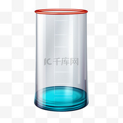 化学透明实验试管免扣元素装饰素材