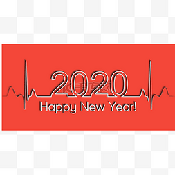 书翻页的效果图片_医疗圣诞横幅，2020年新年快乐，