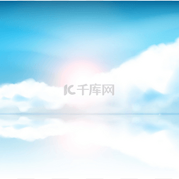 in素材图片_Fantasy Background Blue sky with clouds and s