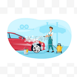 车库平面图片_总的来说，男主角是在车库里洗车