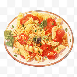 意大利面图片_意大利面手绘美食元素