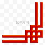 中国风中式图案转角装饰边框元素