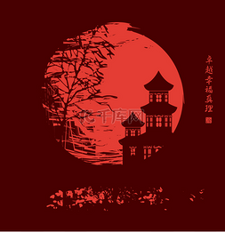 秋天的一棵树图片_中国之夜