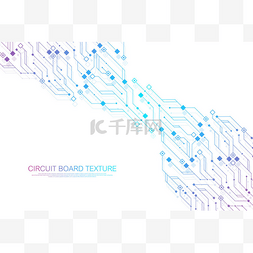 数字横幅图片_技术抽象电路板纹理背景. 高科技