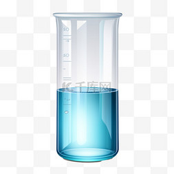 化学玻璃实验试管免扣元素装饰素