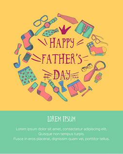 father图片_Happy father's day greeting card