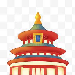 中国风古风建筑天坛北京地标建筑