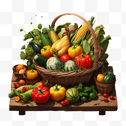 蔬菜农产品免扣元素装饰素材